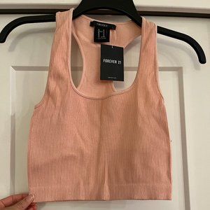 NWT- Forever 21 Ribbed Pink Bralette